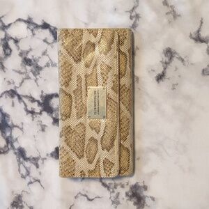 Club Rochelier snakeskin tri fold wallet
